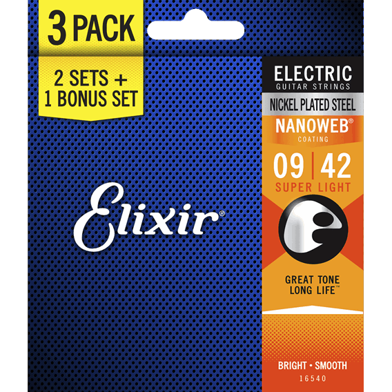 Elixir 3-pack Electrick 009 - 042 ( 3 x 12002 ) Promotion
